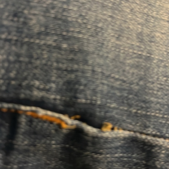 Fiorucci High Rise  Medium Wash Whiskering & Fading Slightly Flare Jeans sz 24 - Picture 12 of 16